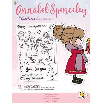 Crafter's Companion Annabel Spenceley Clear Stamps - Happy Holidays